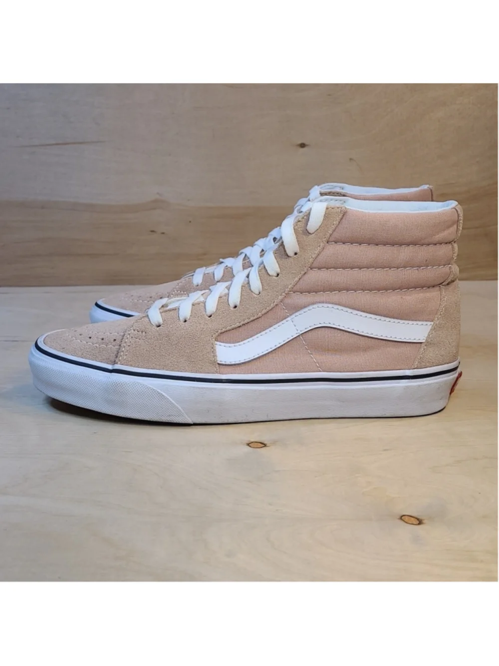 Vans Sk8-Hi Size 8 Mens/9.5 Womens Peach Colored Skate Shoes